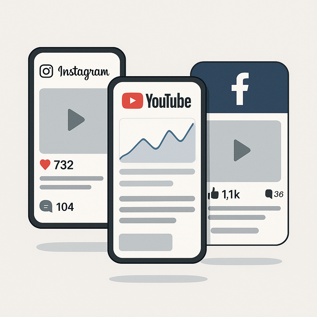 Social Media Management - Instagram, YouTube, Facebook
